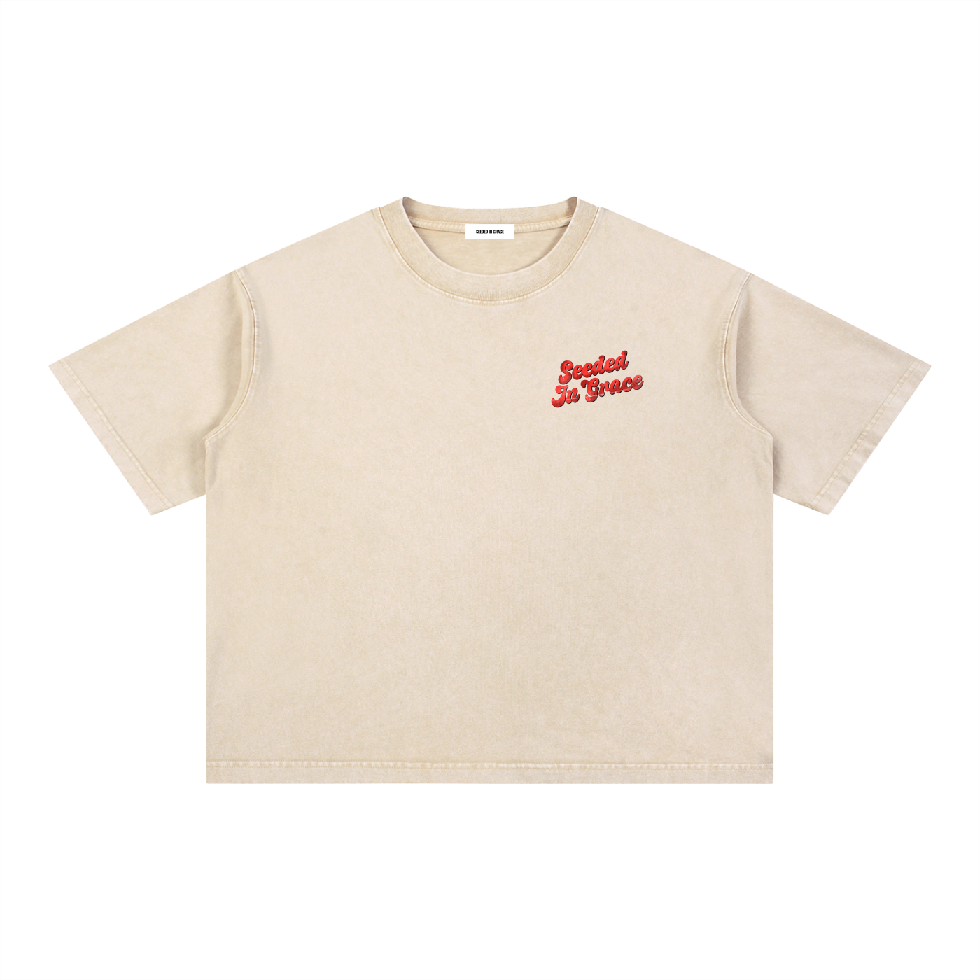 Mineral Wash Boxy Cotton T-Shirt