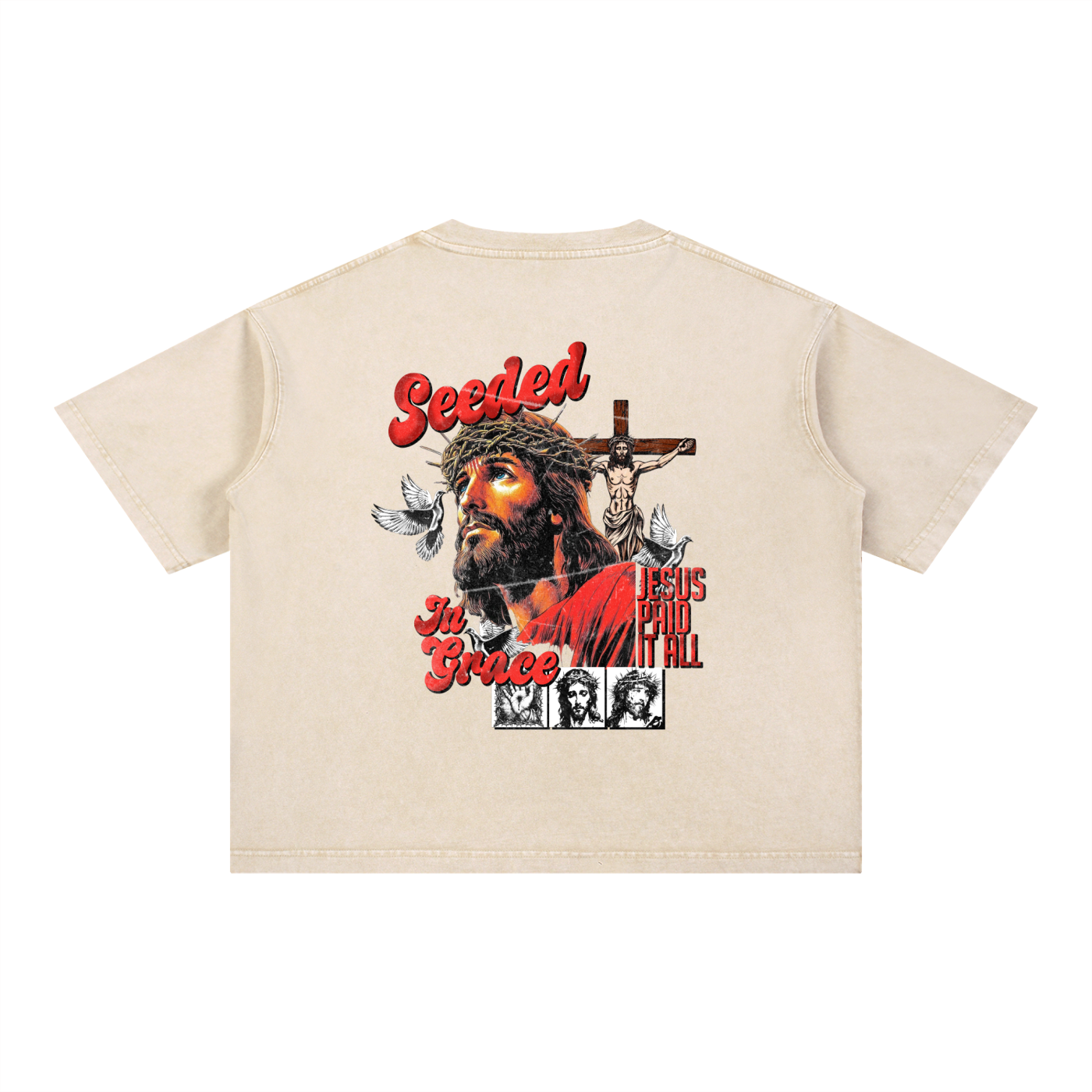 Mineral Wash Boxy Cotton T-Shirt