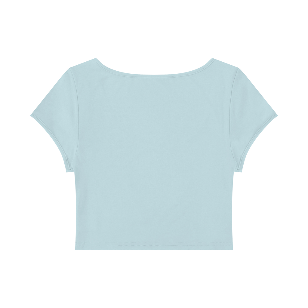 Slim Cap Sleeve Crop T-Shirt