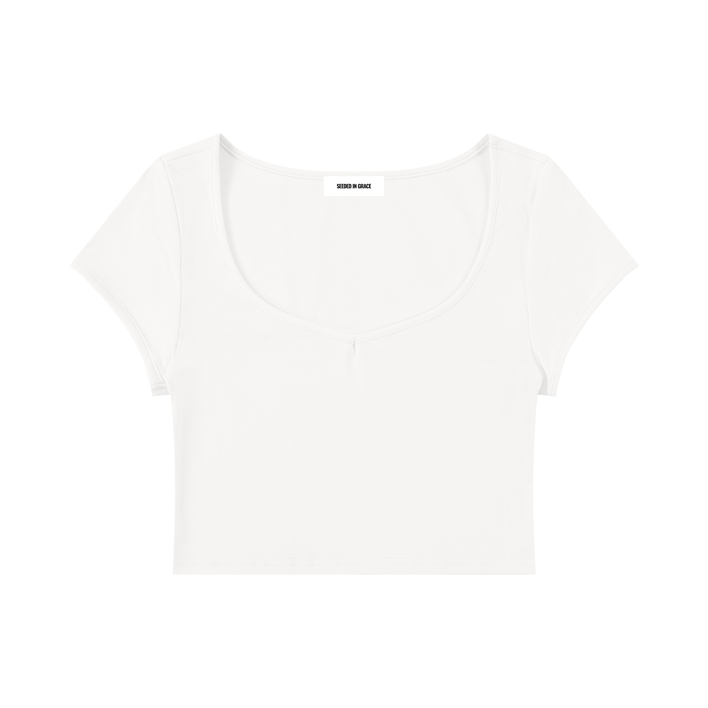 Slim Cap Sleeve Crop T-Shirt