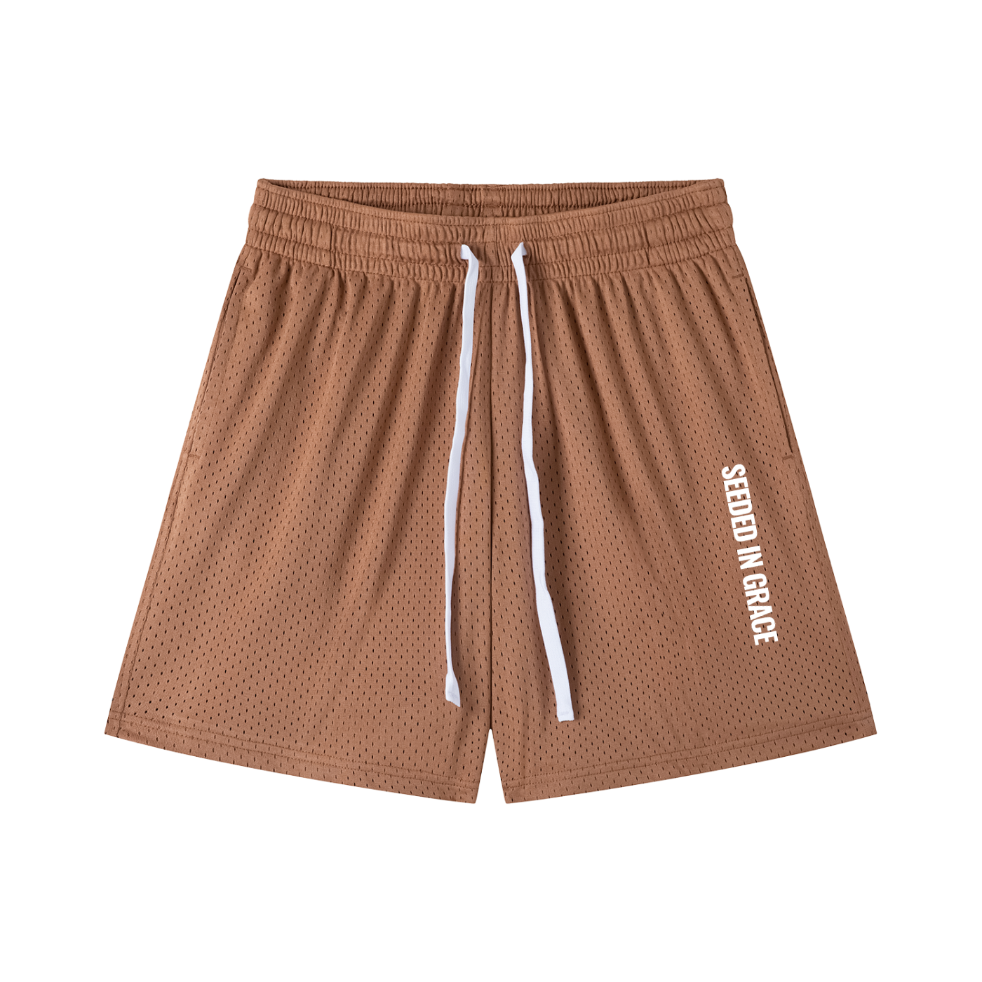 Mesh Drawstring Shorts