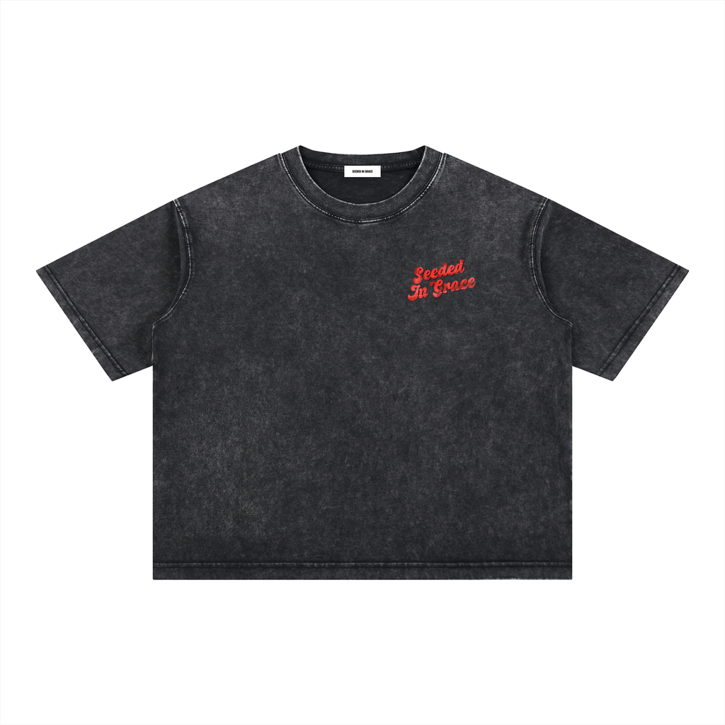 Mineral Wash Boxy Cotton T-Shirt