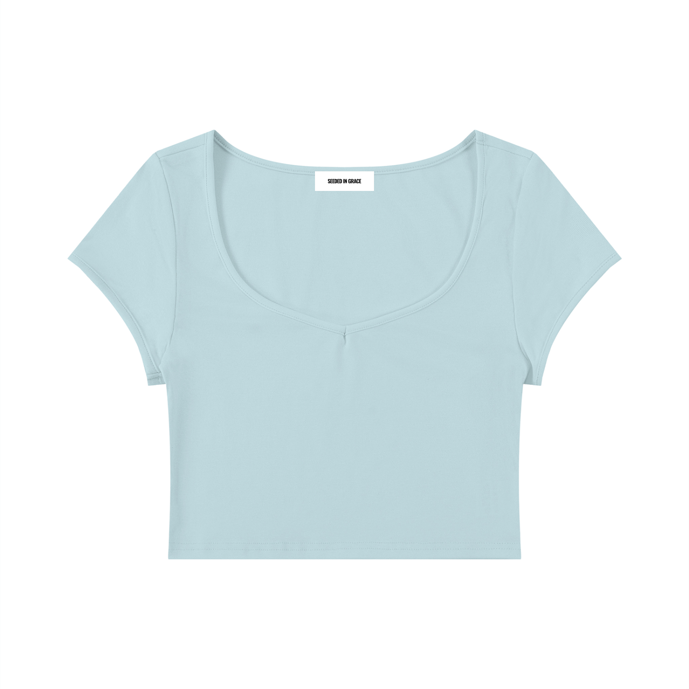 Slim Cap Sleeve Crop T-Shirt