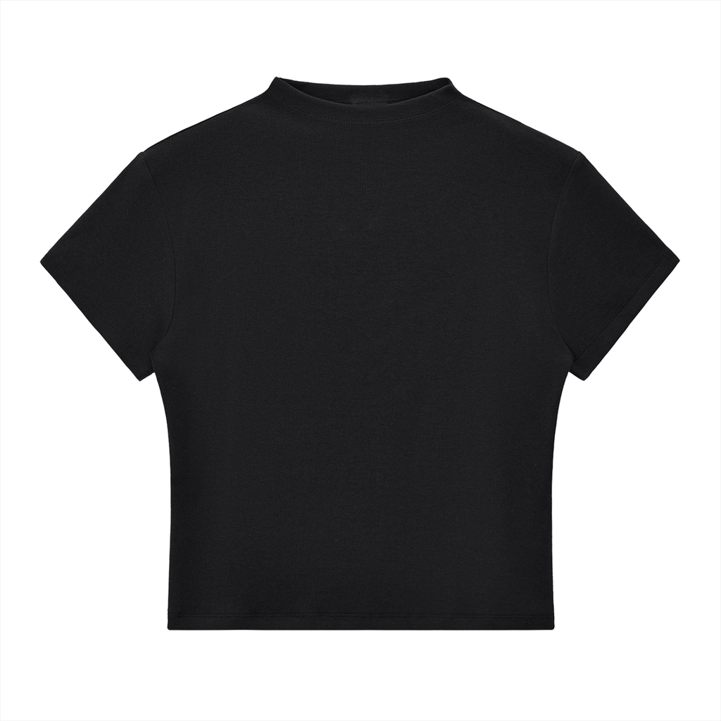 Slim Fit Mock Neck T-Shirt