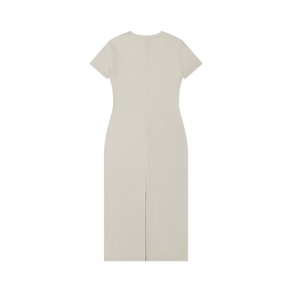 V-Neck Short Sleeve Maxi Dress