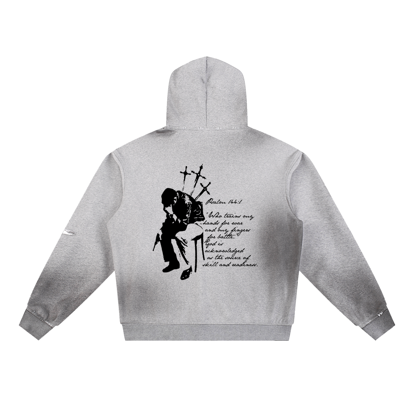 Sun Fade Frayed Fleece Hoodie