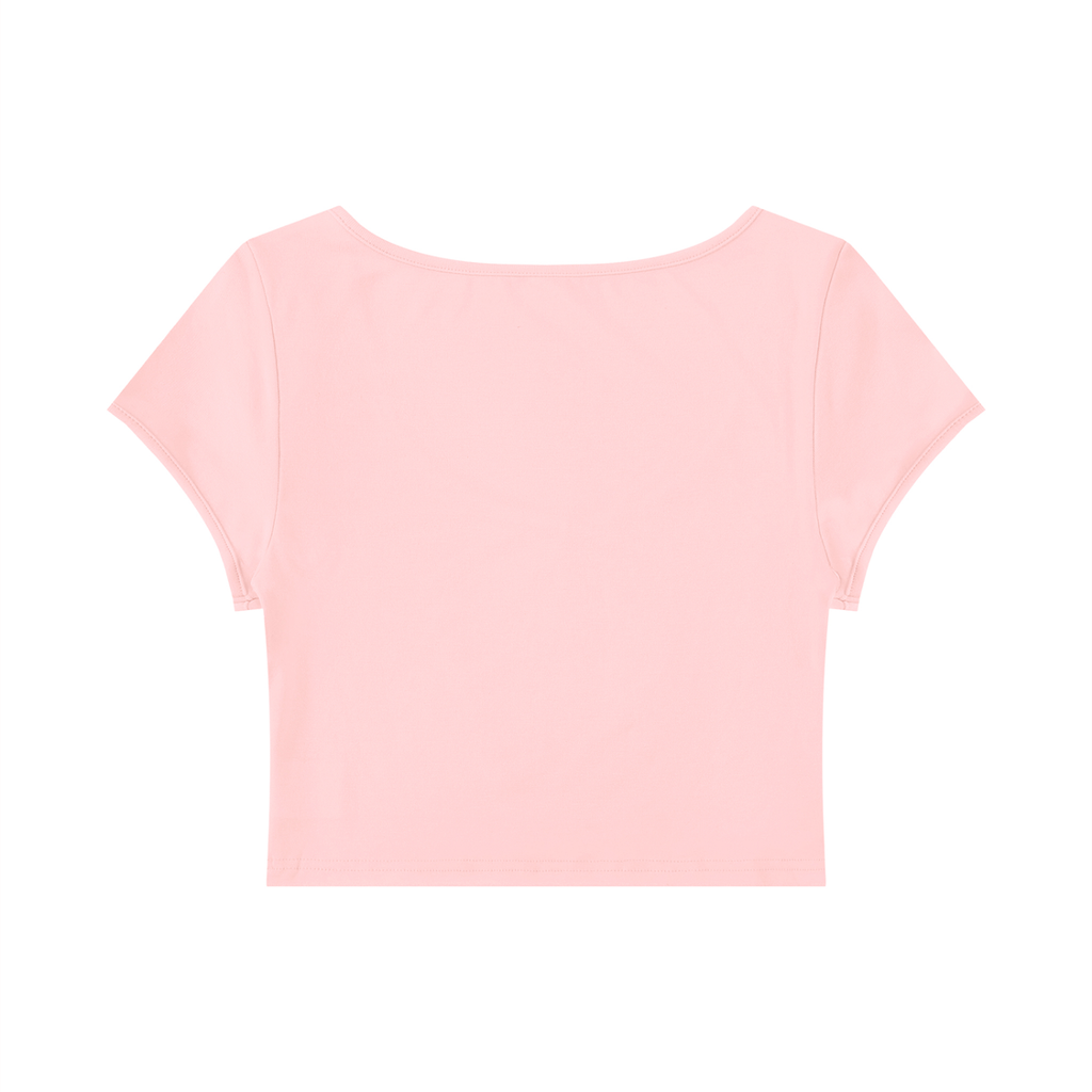 Slim Cap Sleeve Crop T-Shirt