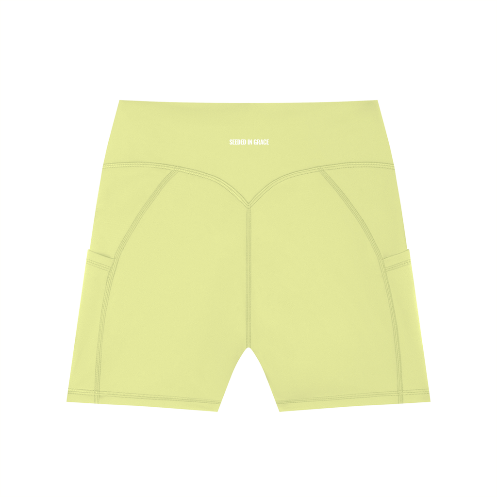 High-Waisted Pocket Biker Shorts