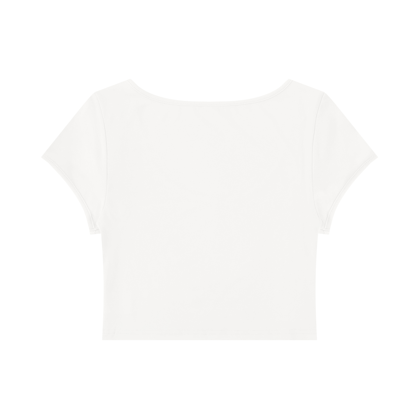 Slim Cap Sleeve Crop T-Shirt