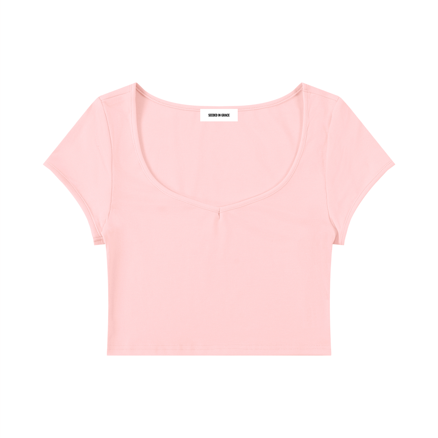 Slim Cap Sleeve Crop T-Shirt