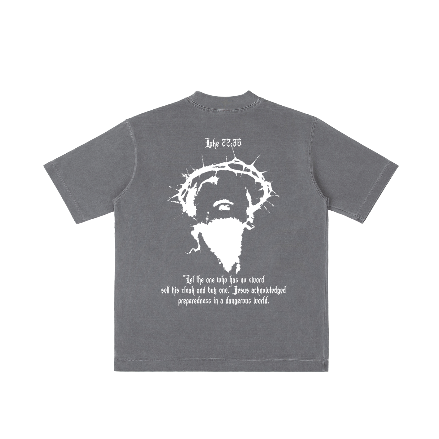 Luke 22:36 Vintage Wash Drop Shoulder T-shirt