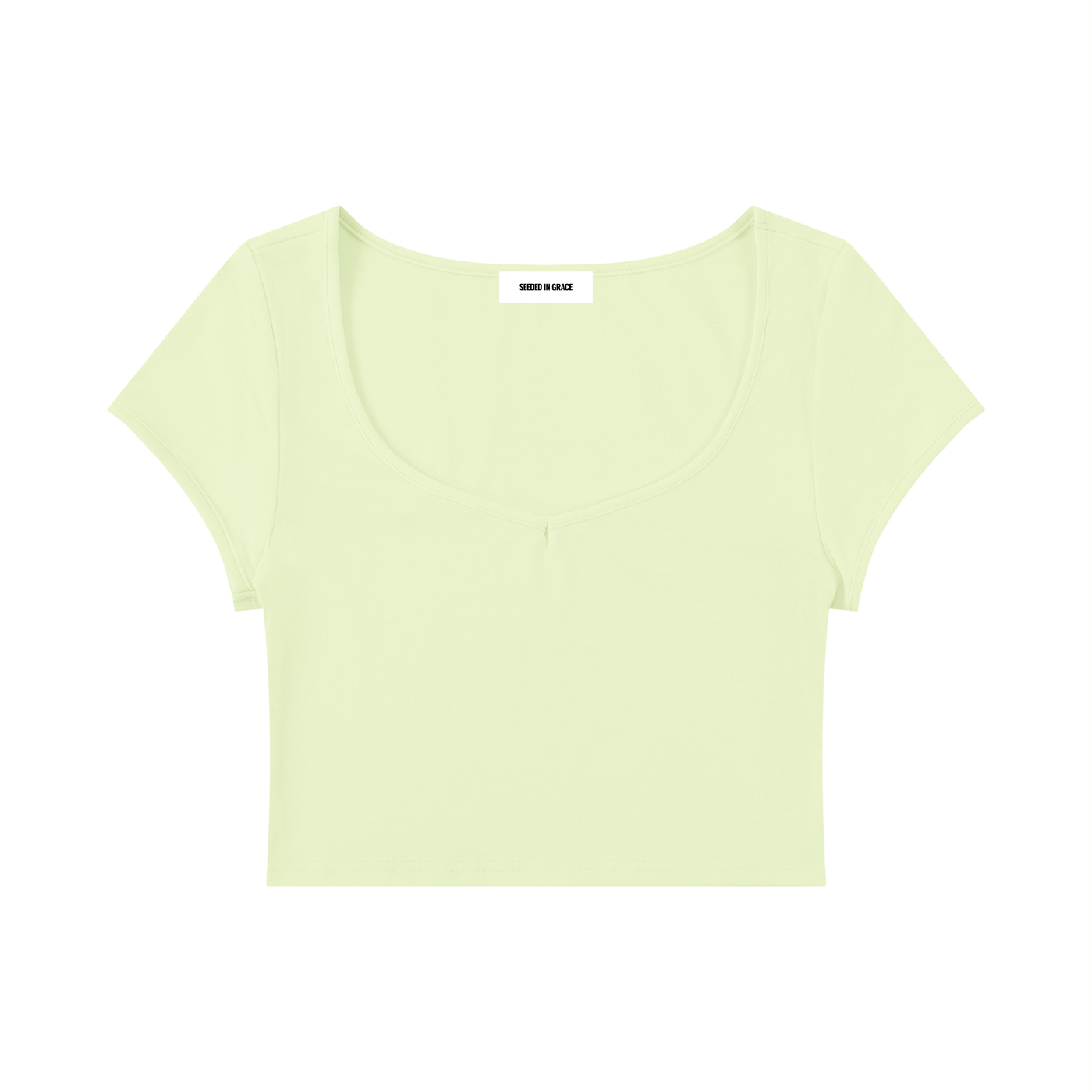 Slim Cap Sleeve Crop T-Shirt