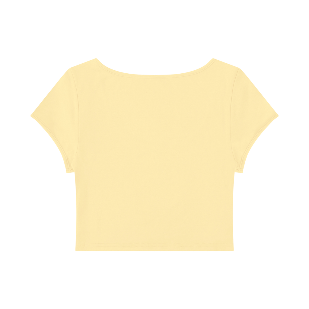 Slim Cap Sleeve Crop T-Shirt