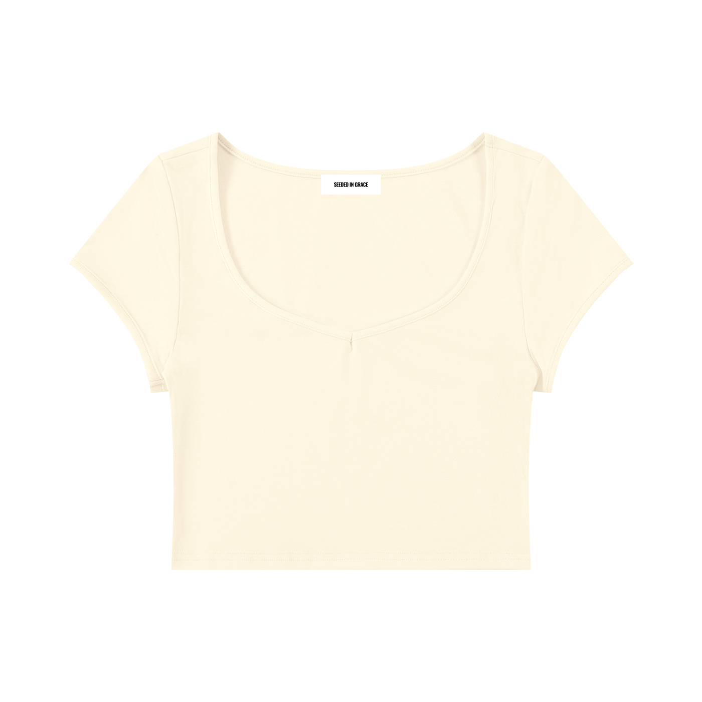Slim Cap Sleeve Crop T-Shirt