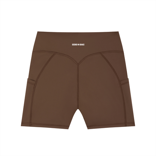 High-Waisted Pocket Biker Shorts