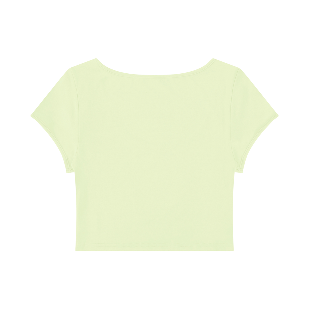 Slim Cap Sleeve Crop T-Shirt