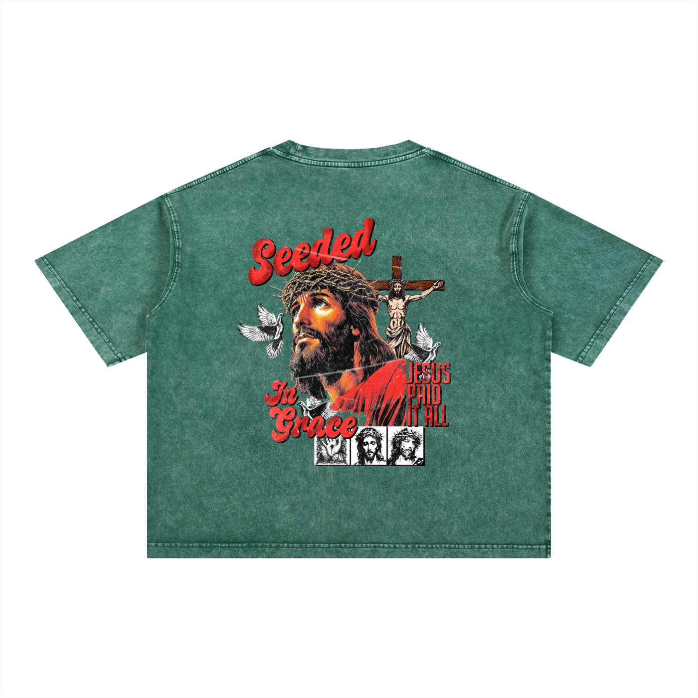 Mineral Wash Boxy Cotton T-Shirt