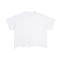 Vintage Wash Boxy Distressed Hem T-Shirt