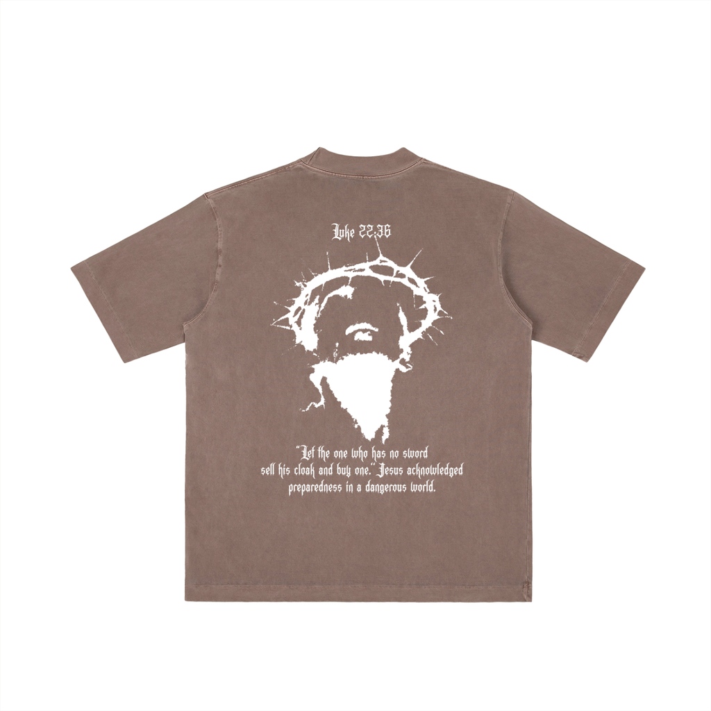 Luke 22:36 Vintage Wash Drop Shoulder T-shirt