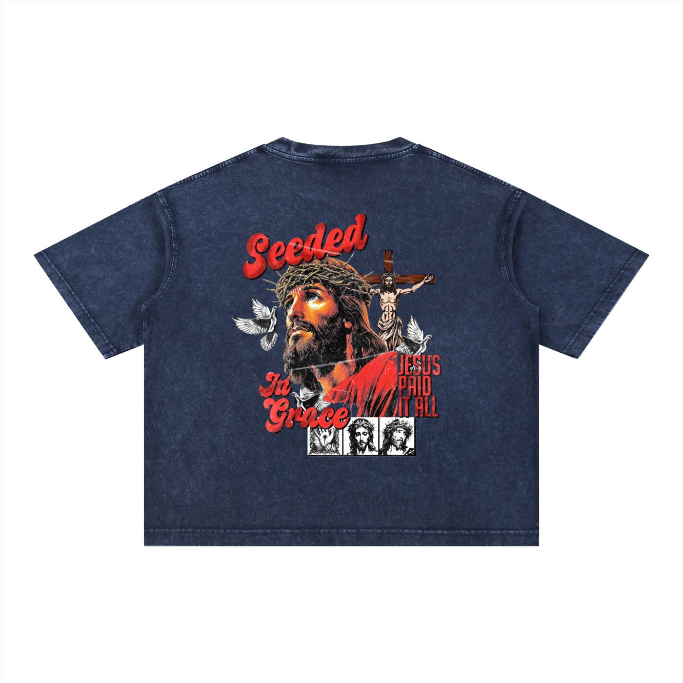 Mineral Wash Boxy Cotton T-Shirt