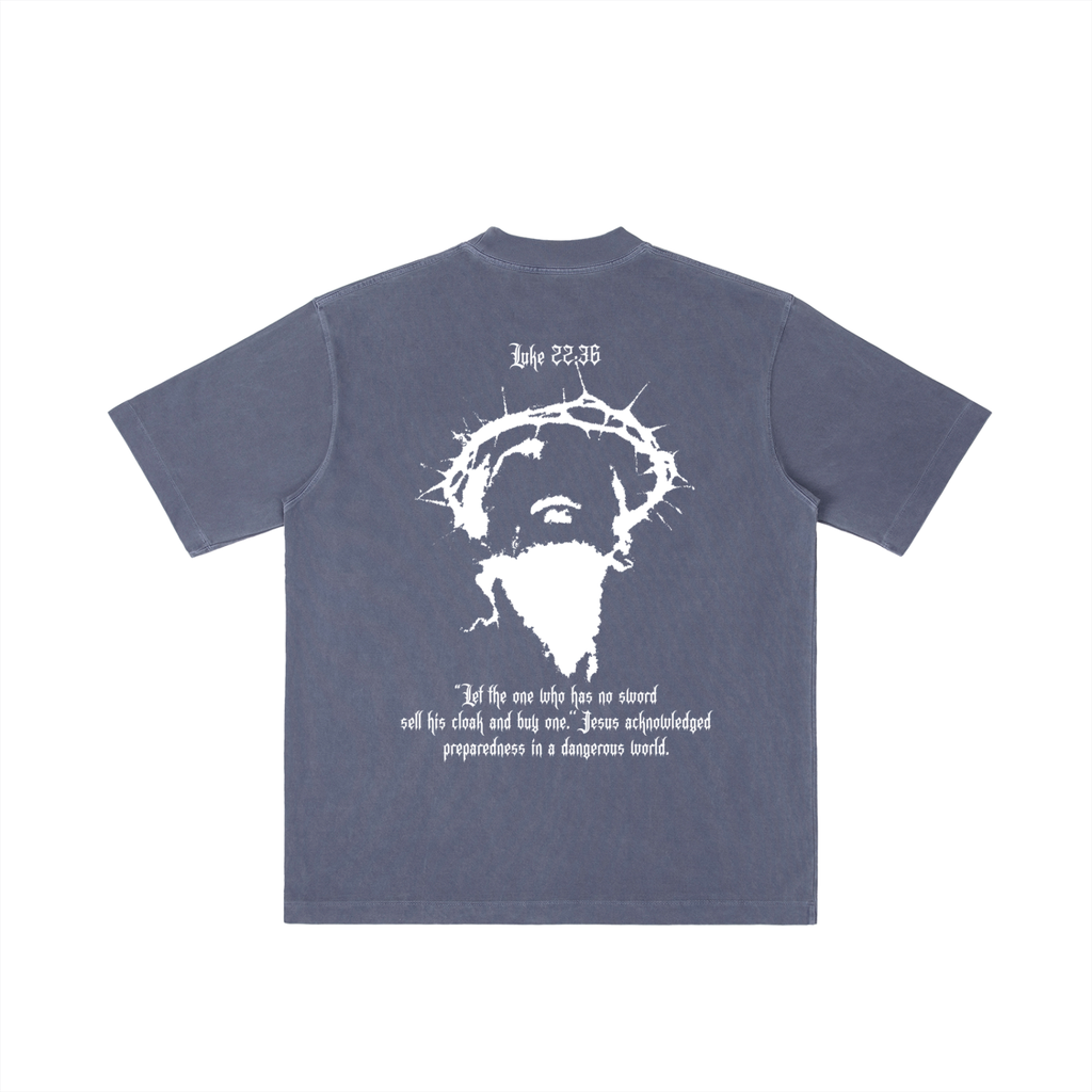 Luke 22:36 Vintage Wash Drop Shoulder T-shirt