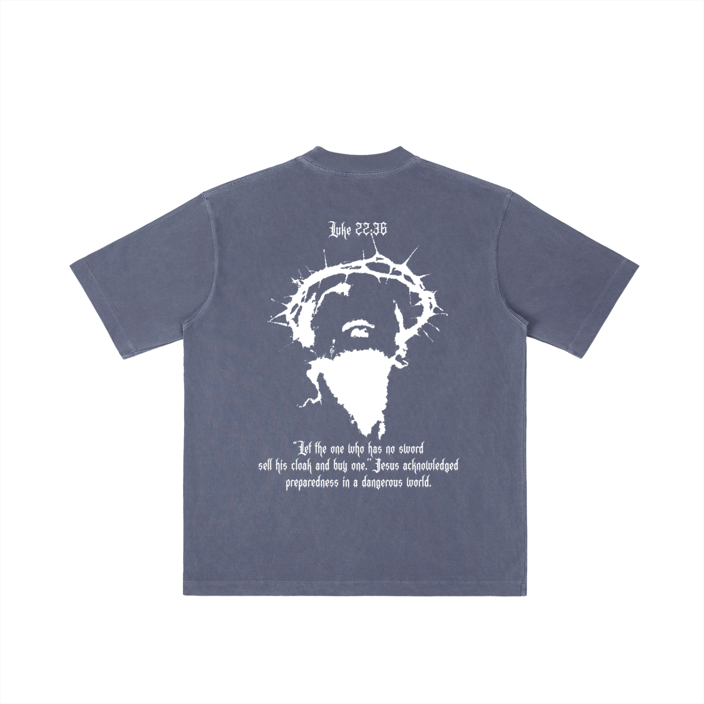 Luke 22:36 Vintage Wash Drop Shoulder T-shirt