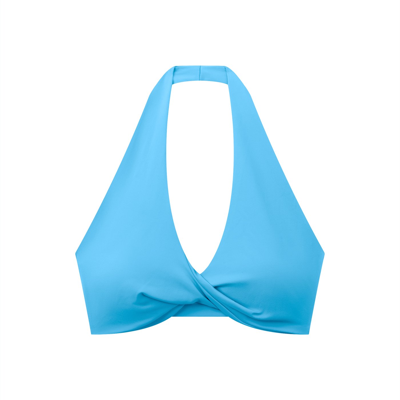 Pleated Halter Sports Bra