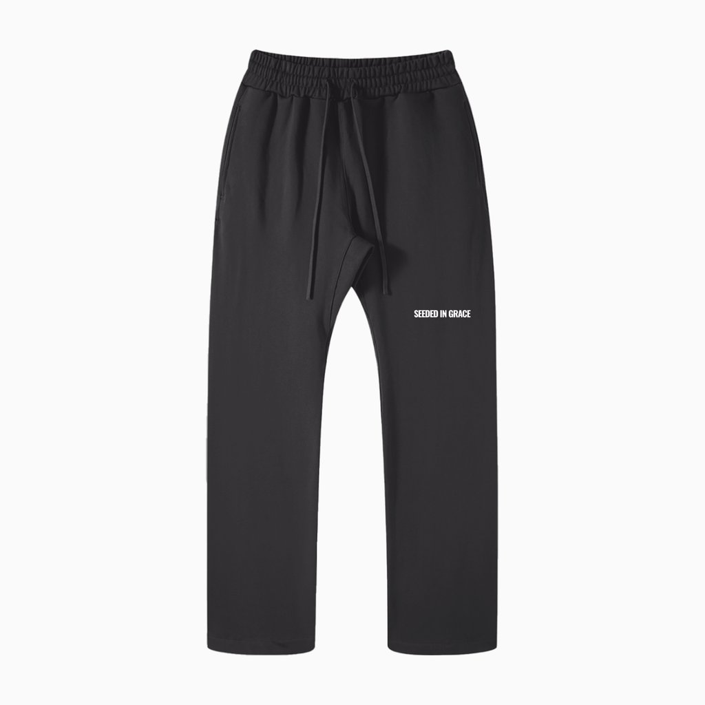 Straight Leg Uncuffed Sweatpants
