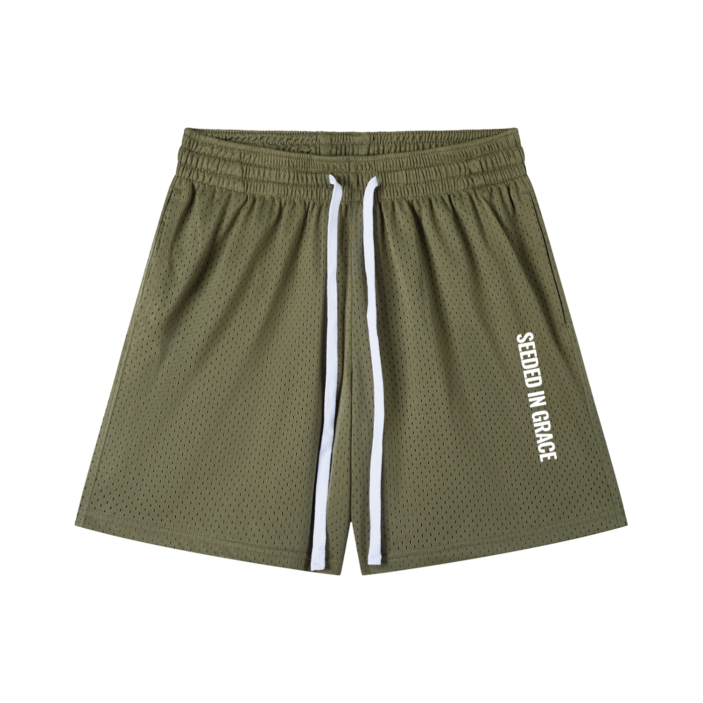 Mesh Drawstring Shorts