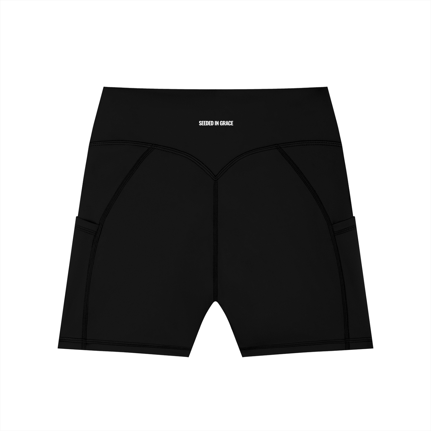 High-Waisted Pocket Biker Shorts