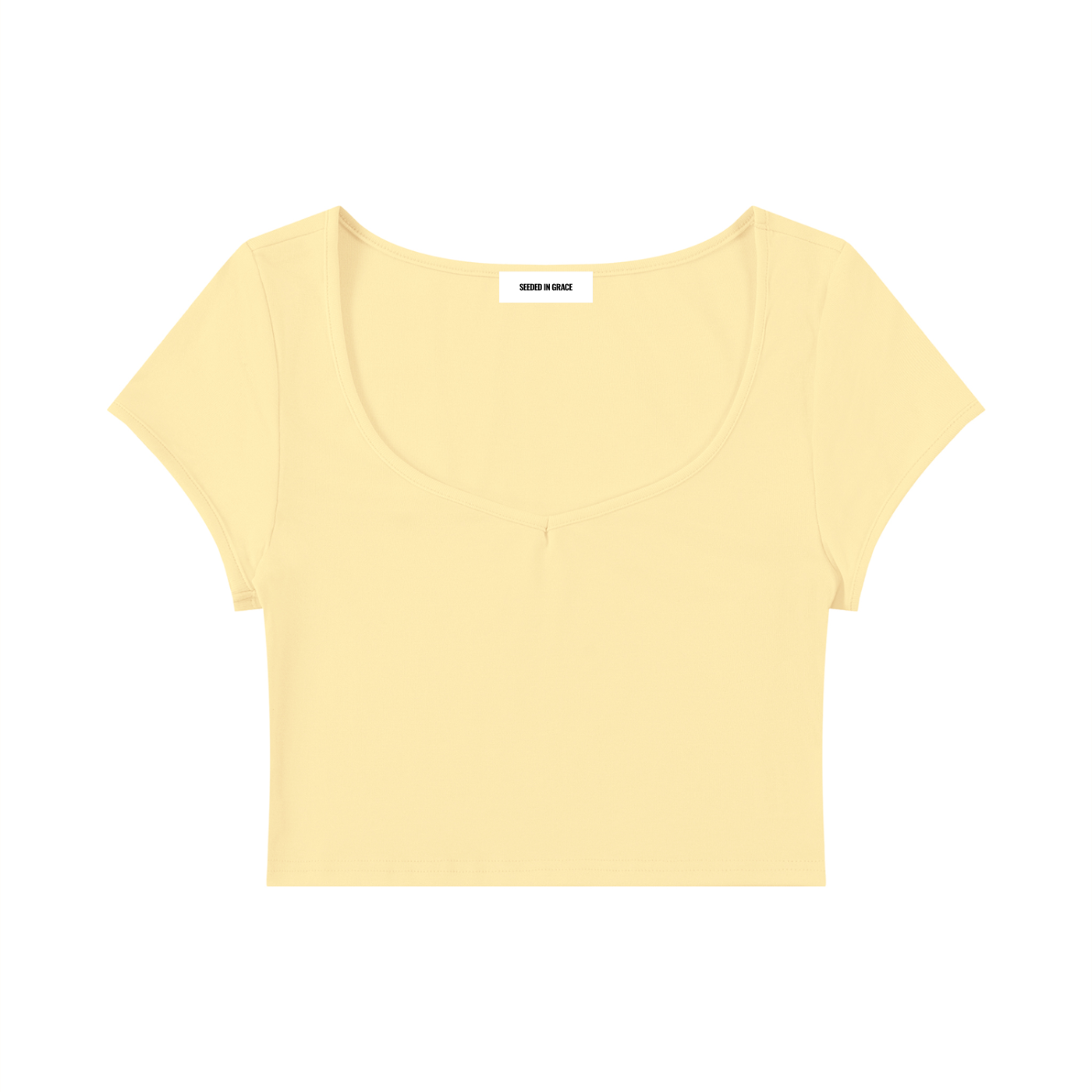 Slim Cap Sleeve Crop T-Shirt