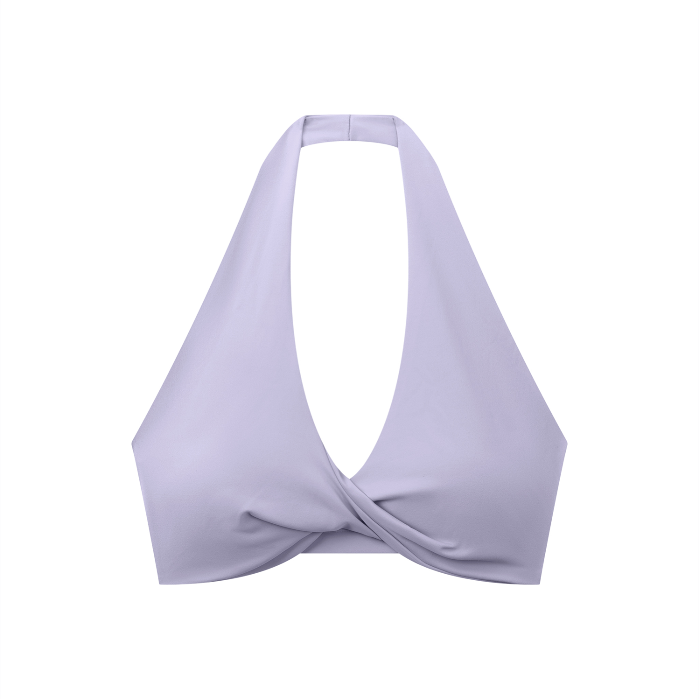 Pleated Halter Sports Bra