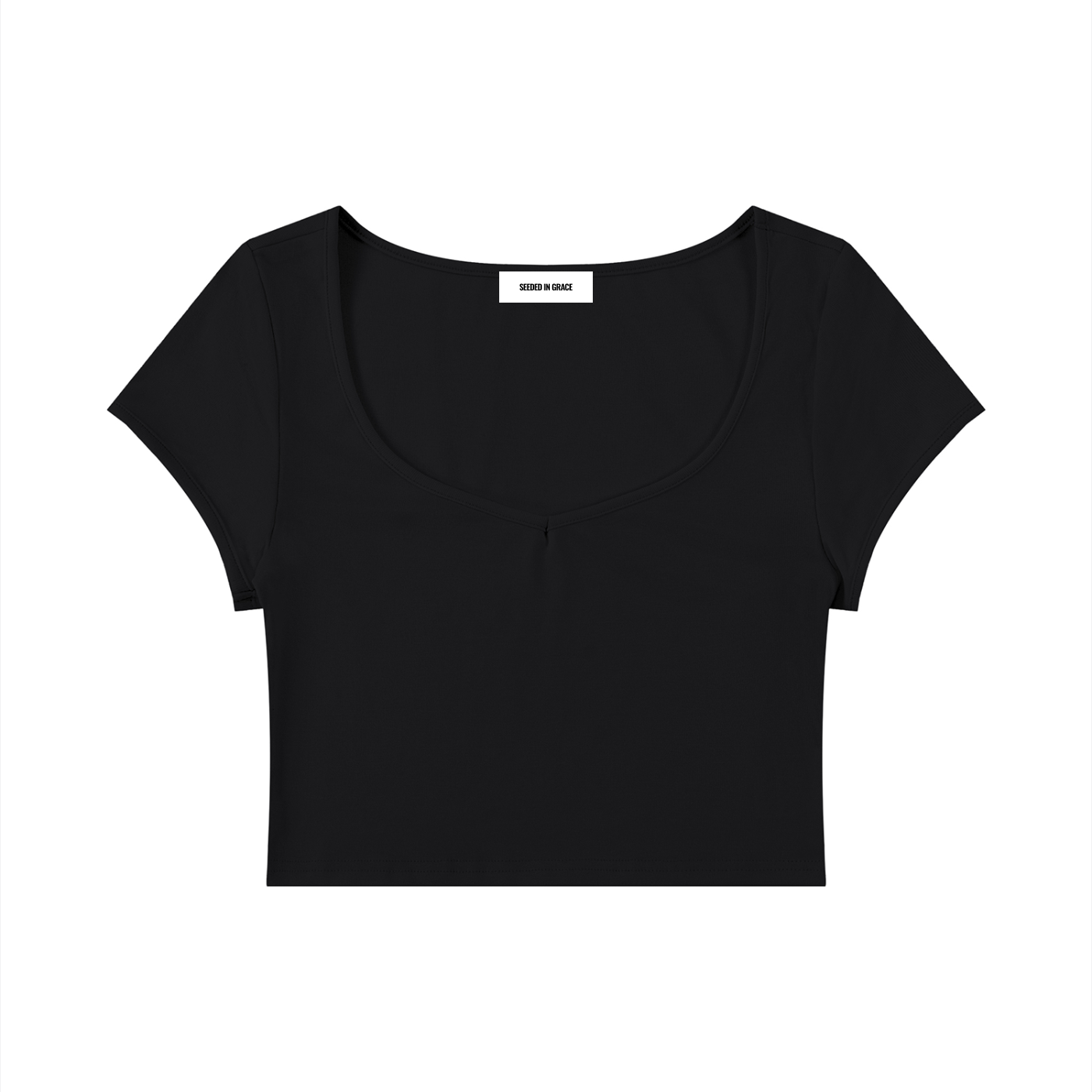 Slim Cap Sleeve Crop T-Shirt