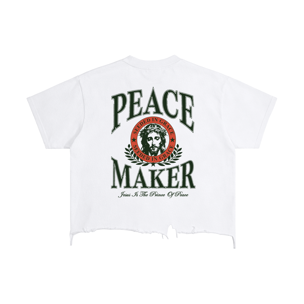 Vintage Wash Boxy Distressed Hem T-Shirt