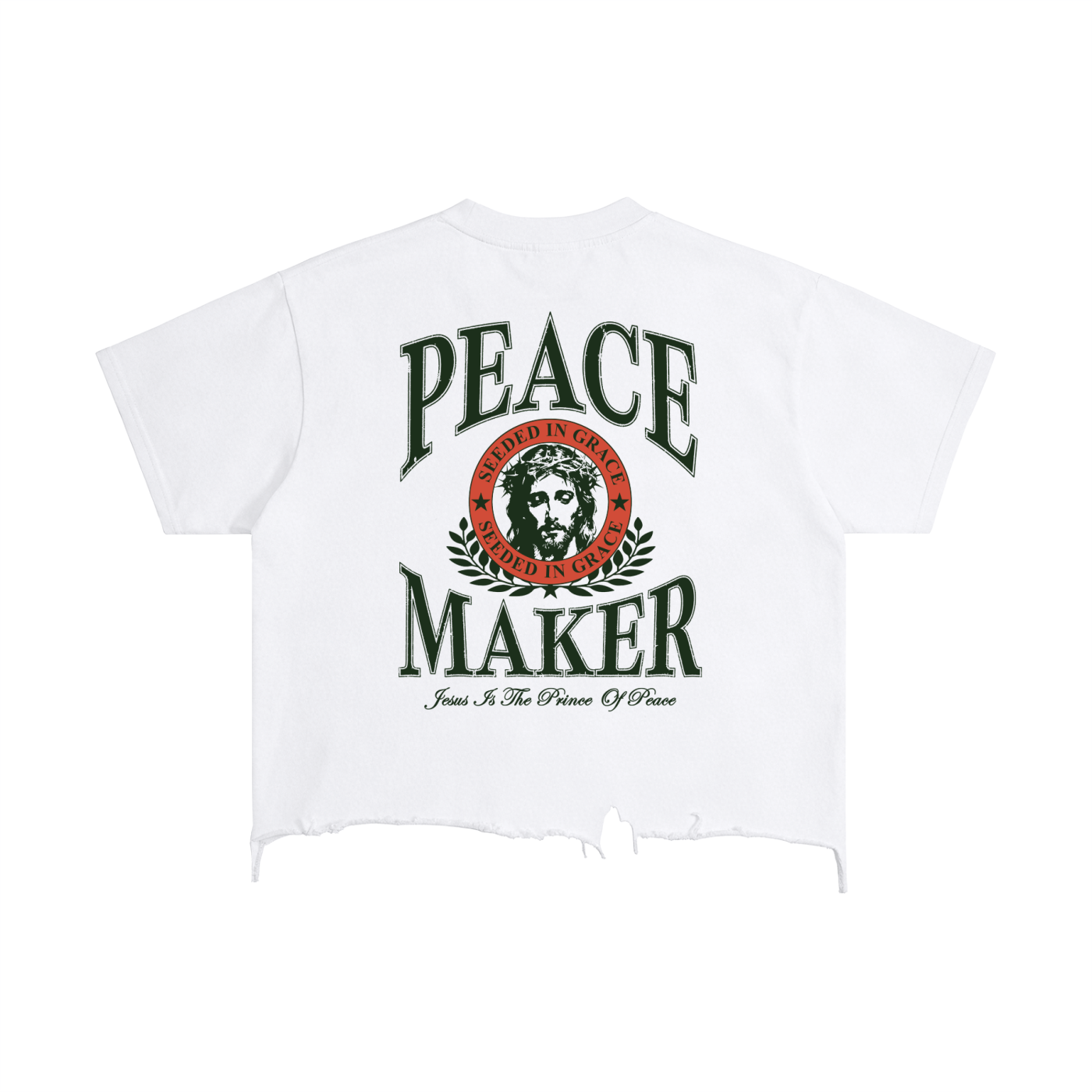 Vintage Wash Boxy Distressed Hem T-Shirt