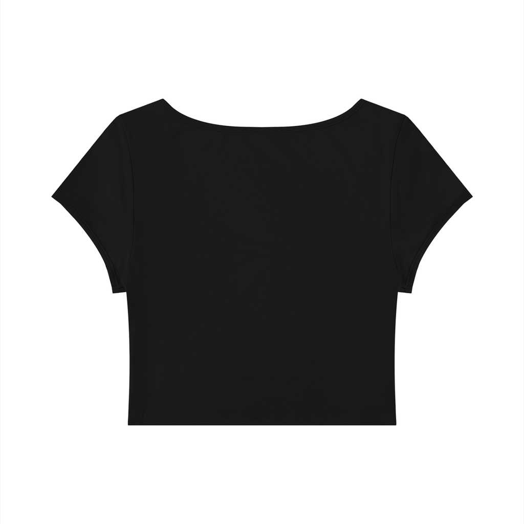 Slim Cap Sleeve Crop T-Shirt