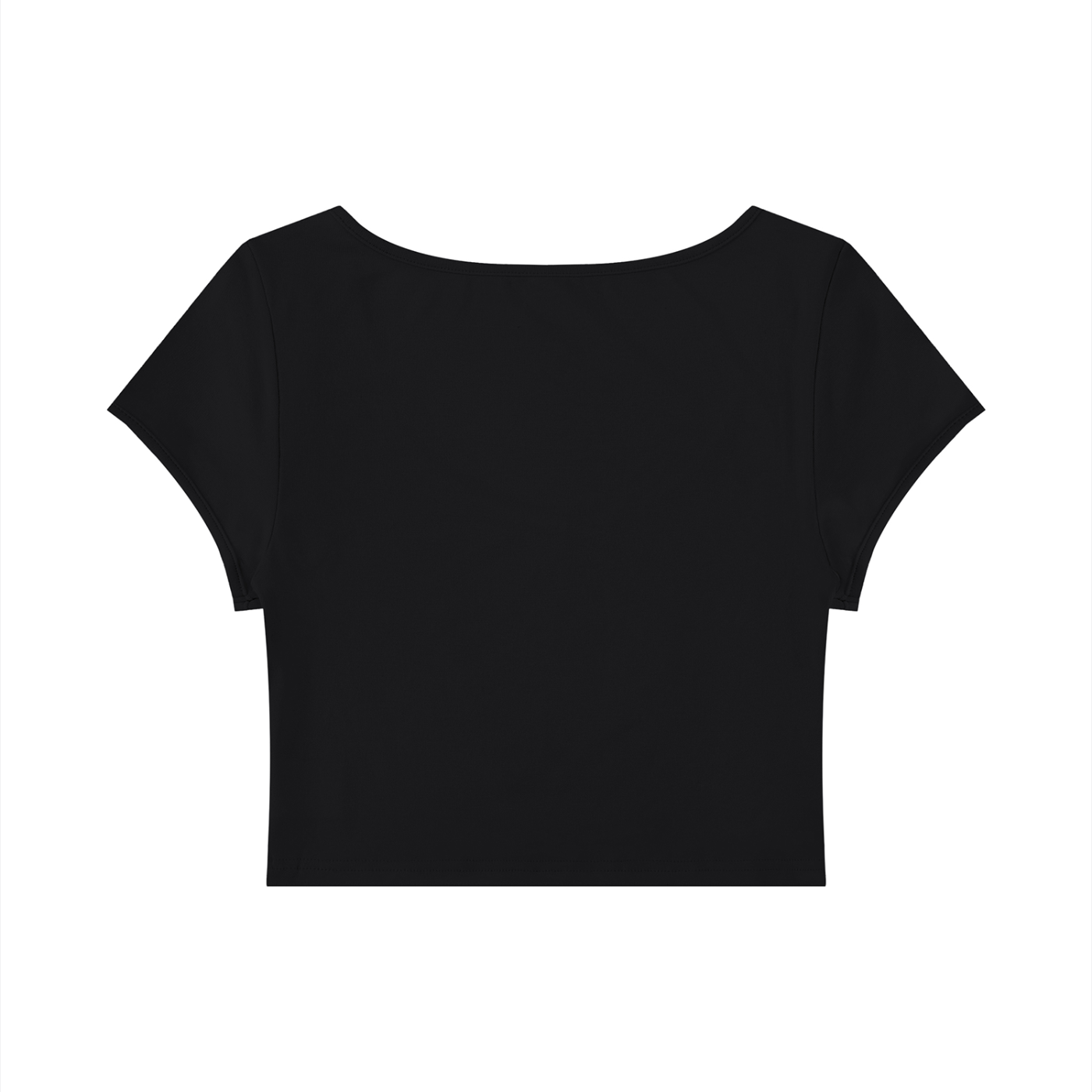 Slim Cap Sleeve Crop T-Shirt
