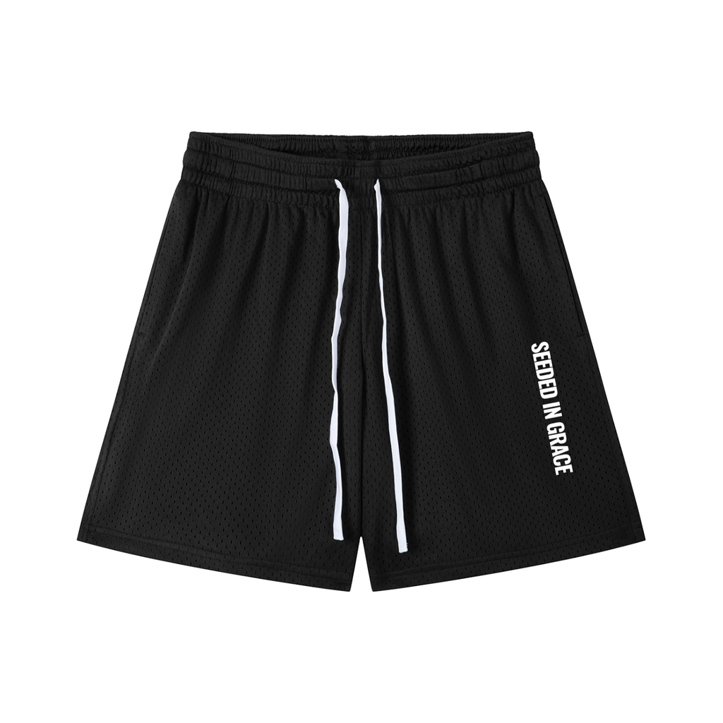 Mesh Drawstring Shorts