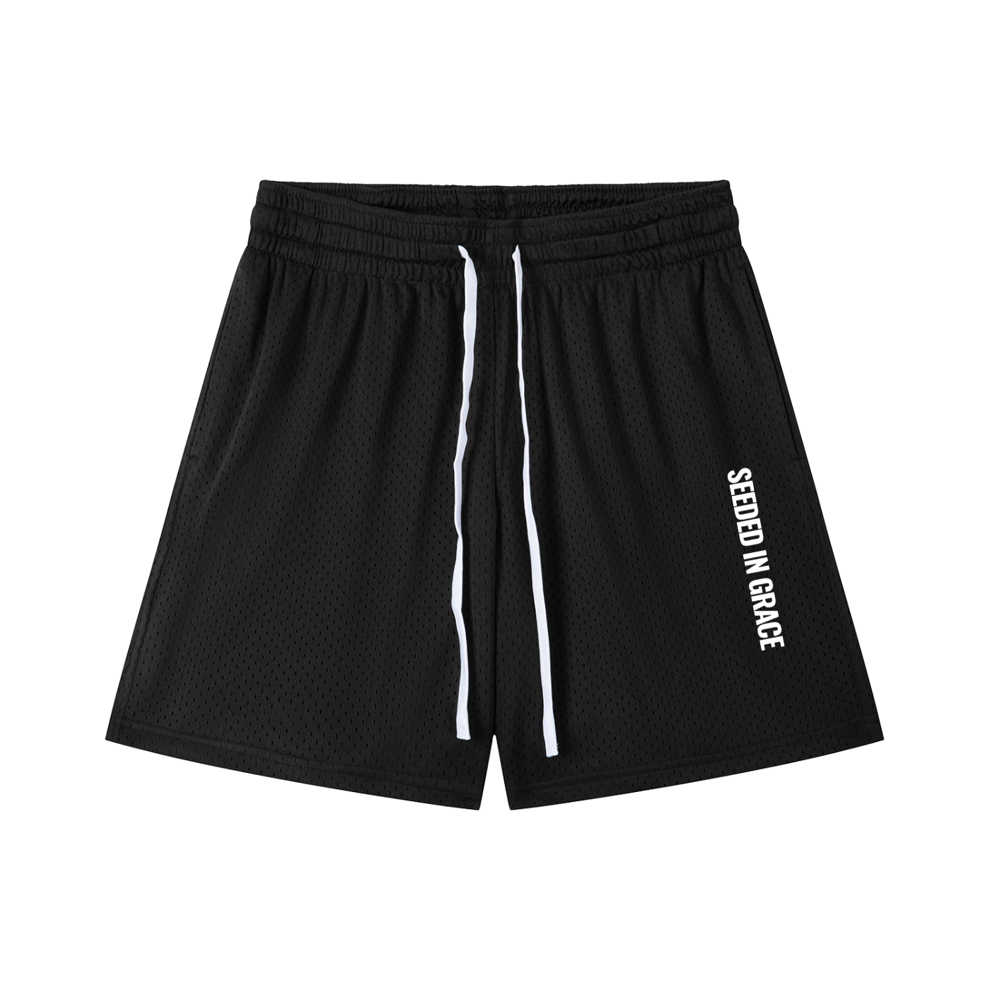 Mesh Drawstring Shorts