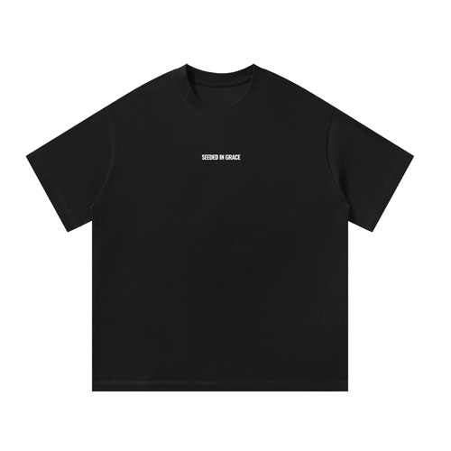 Joshua 1:9 Oversized Black T-Shirt
