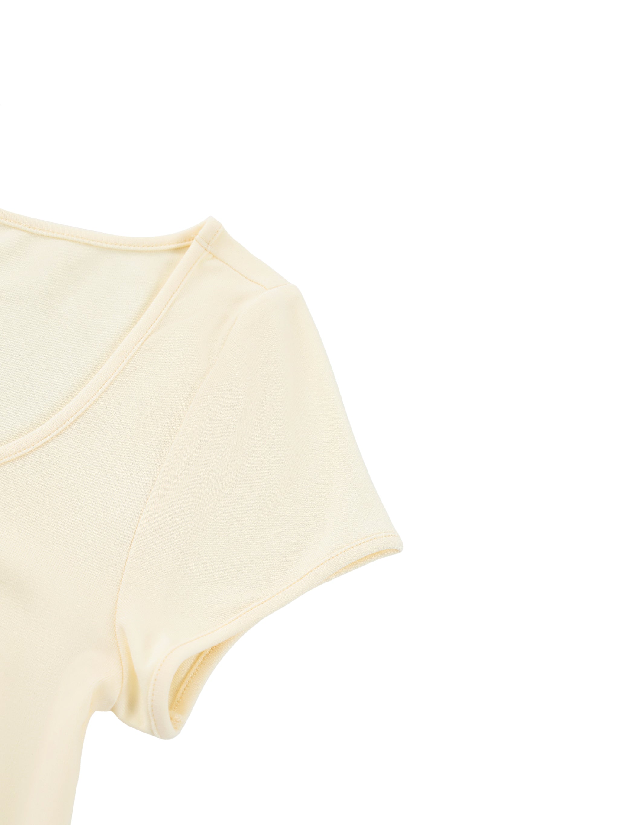 Slim Cap Sleeve Crop T-Shirt